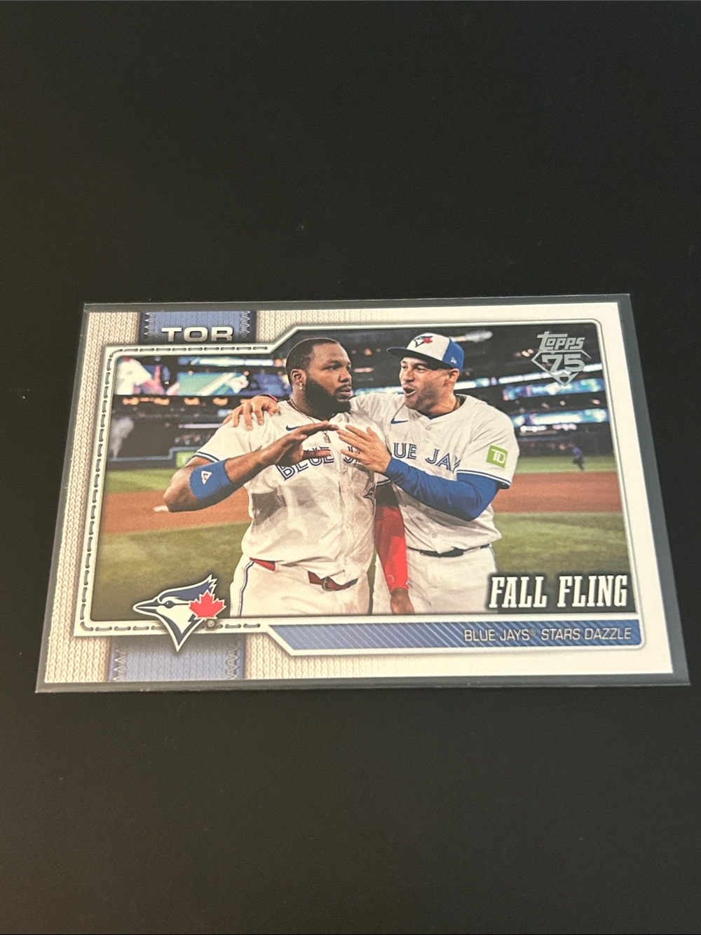 Topps Blue and White Toronto Blue Jays 'Fall Fling' Card